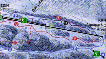 interkativer Pistenplan vom Skigebiet Harrachov - ein Skigebiet in Riesengebirge