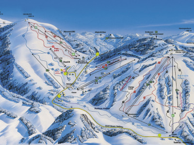 Pistenplan  im Skigebiet Fahl - ein Skigebiet in Schwarzwald