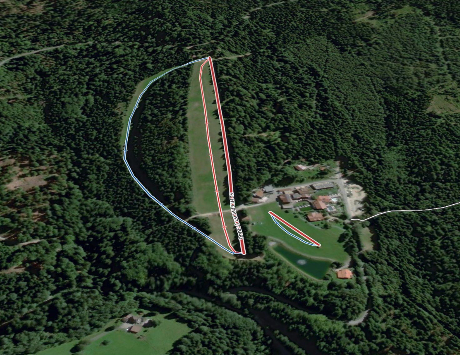 Pistenplan  im Skigebiet Drachselsried-Riedlberg - ein Skigebiet in Bayerischer Wald