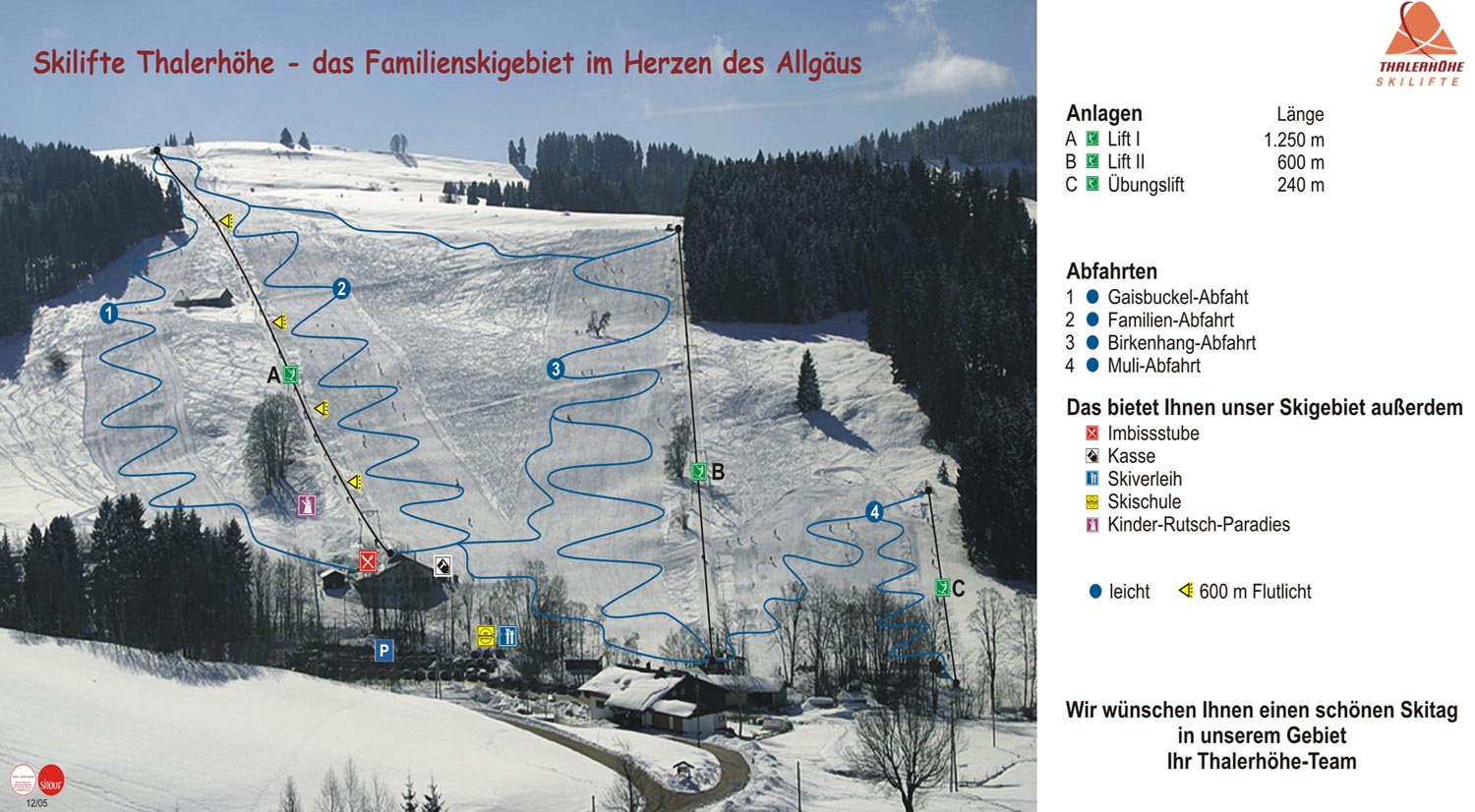 Skigebiet Missen Thaler Höhe Allgäu Deutschland Webcams Schneehöhen Pistenplan