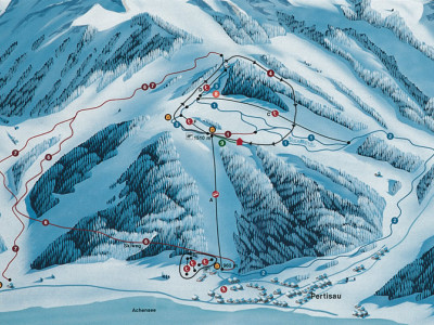 Pistenplan  im Skigebiet Pertisau - ein Skigebiet in Tirol