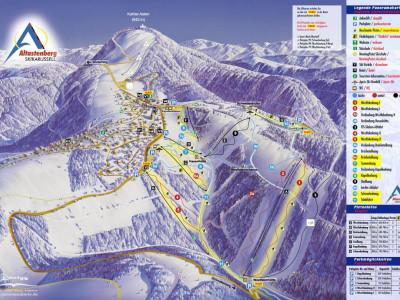 Pistenplan  im Skigebiet Altastenberg - ein Skigebiet in Sauerland