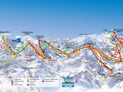 Pistenplan Hochkönig im Skigebiet Hochkönig - Dienten - ein Skigebiet in Salzburger Land