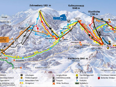 Pistenplan Mühlbach im Skigebiet Hochkönig - Maria Alm - ein Skigebiet in Salzburger Land