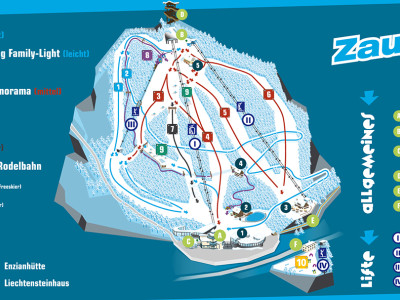 Pistenplan  im Skigebiet Semmering - ein Skigebiet in Niederösterreich