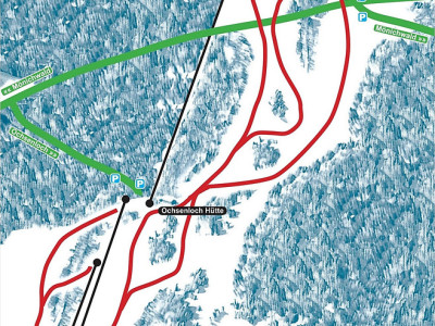 Pistenplan  im Skigebiet Mönichwald - Hochwechsellifte  - ein Skigebiet in Steiermark