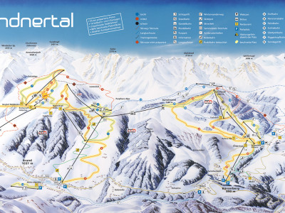 Pistenplan  im Skigebiet Brandnertal - ein Skigebiet in Vorarlberg