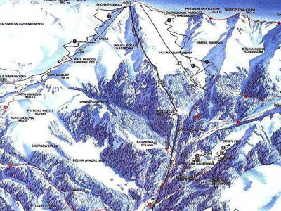 Pistenplan  im Skigebiet Zakopane - ein Skigebiet in Hohe Tatra