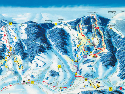 Pistenplan Rokytnice im Skigebiet Rokytnice n. Jizerou - ein Skigebiet in Riesengebirge